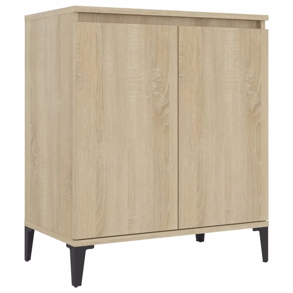 Berkfield Home Sonoma Oak Sideboard in Brown and Beige, W/D/H: 60 x 35 x 70 cm – 2