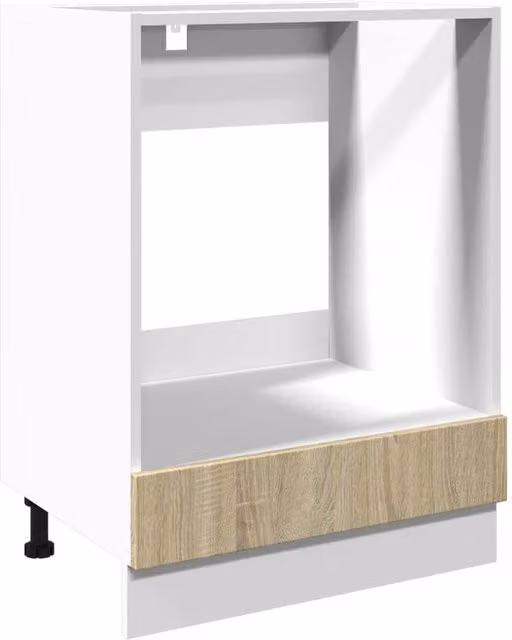 Berkfield Home Sonoma Oak Oven Cabinet in Light Tan, W/D/H: 60 x 46 x 81.5 cm