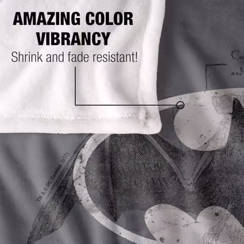 LOGOVISION Batman Arcane Bat Silky Touch Super Soft Fleece Throw Blanket, Multicolour, W: 127 cm x H: 152 cm – 3