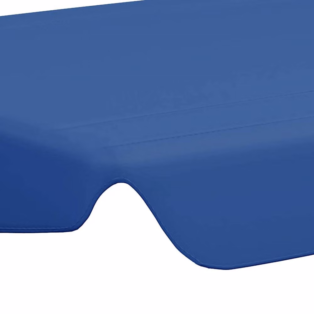 Berkfield Home Replacement PVC-Coated Garden Swing Canopy, Blue, W: 150 cm, D: 105 cm, H: 70 cm – 4