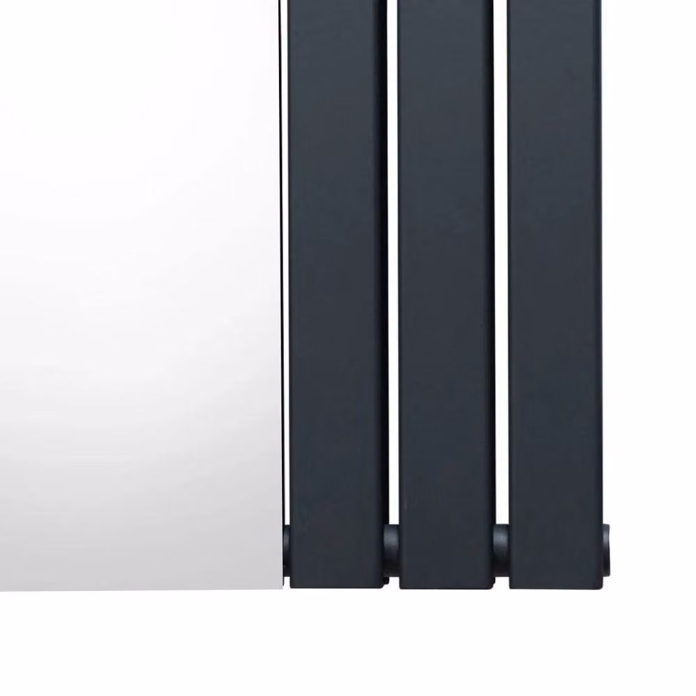 Monstershop Flat Mirror Radiator in Anthracite Grey, W/H: 180 x 56.5 cm – 5