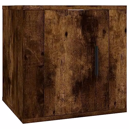 vidaXL 2 Piece Wall-mounted TV Cabinet Set in Brown, W/D/H: 40 x 34.5 x 40 cm – 4