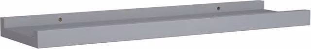 Berkfield Home Picture Frame Ledge Shelves, 2 Pack, Grey MDF, W: 40 cm, D: 9 cm, H: 3 cm