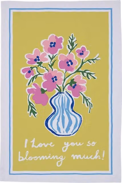 Ulster Weavers Blooming Much Floral Print 100% Cotton Tea Towel in Multicolour