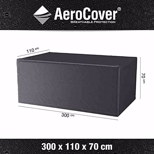 Ruma AeroCover Waterproof Polyester Garden Table Cover in Anthracite Grey, W: 300 cm, D: 110 cm, H: 70 cm – 2