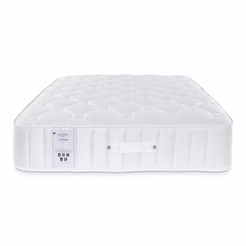 Rest Relax Florida 1000 Pocket Sprung Quilted Mattress, Medium Tension, White, W/D/H: 180 x 200 x 25 cm