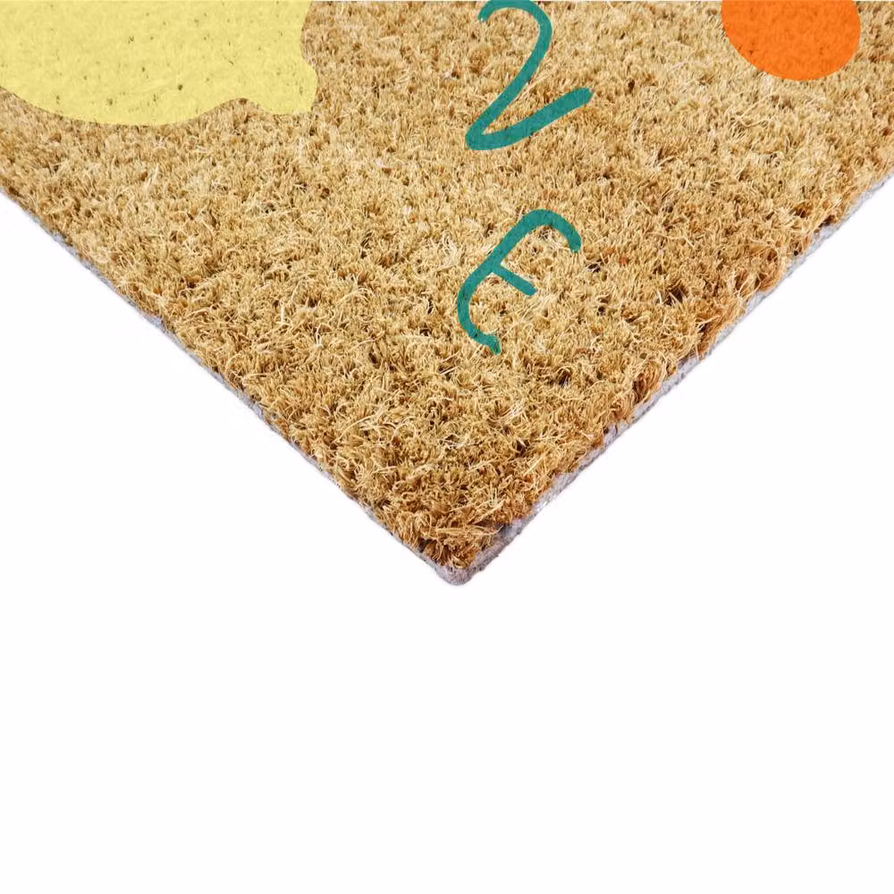 Artsy Mats Elizabeth Olwen Swan Love Coir Doormat, Brown, W: 90 cm, D: 60 cm – 5