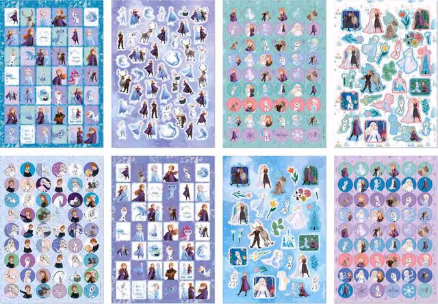 Disney Frozen Glitter Sticker and Mosaic Gluing Book in Purple