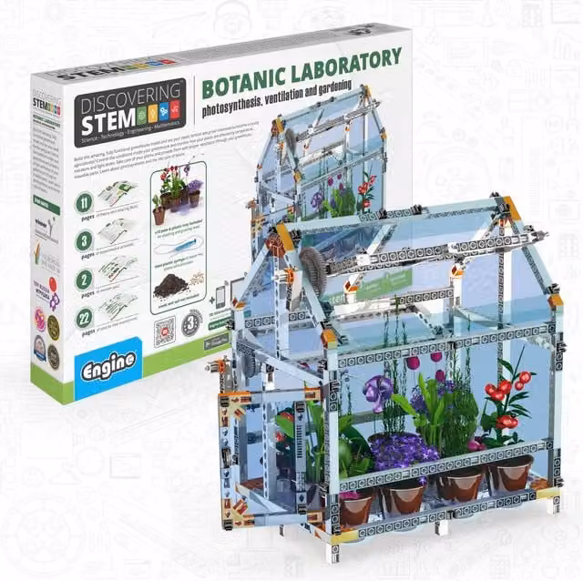 Engino Discovering Stem Botanic Laboratory Model Kit in Multicolour