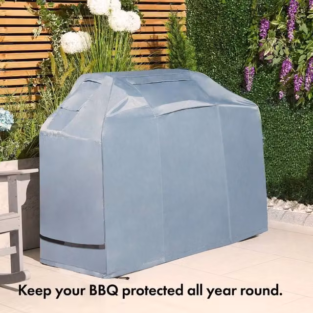 EONLION Waterproof PVC BBQ Cover in Grey, W/D/H: 100 x 60 x 111 cm