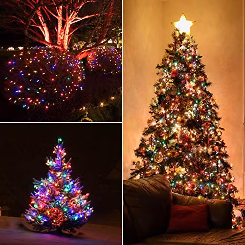 The Christmas Workshop 400 LED Multi-Coloured Battery Operated Christmas Lights, 39.9 Metres – 6