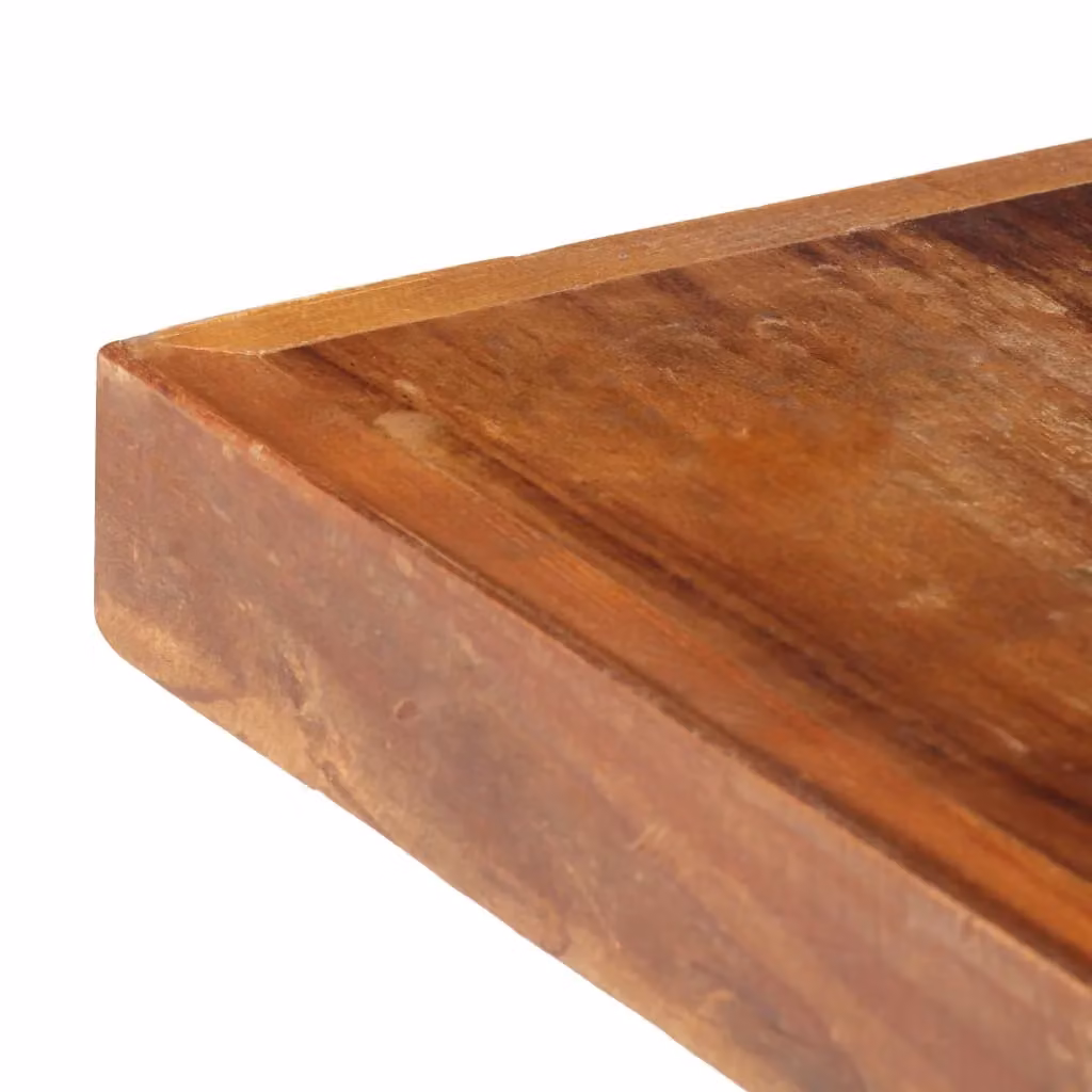 Berkfield Home Rectangular Dining Table in Brown Solid Reclaimed Wood W/D/H: 180 x 90 x 76 cm – 3