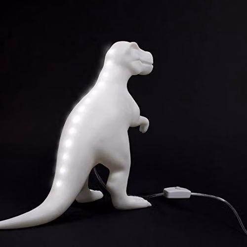 Fizz Creations T-Rex LED Dinosaur Mood Light in White – 3