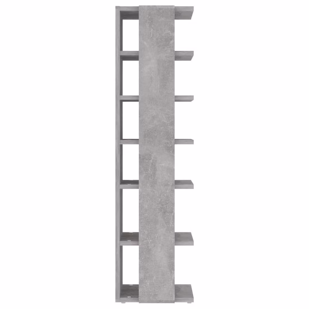 Berkfield Home Set of 2 Wall Mounted Shoe Cabinets in Concrete Grey, W/D/H: 25 x 27 x 102 cm – 3
