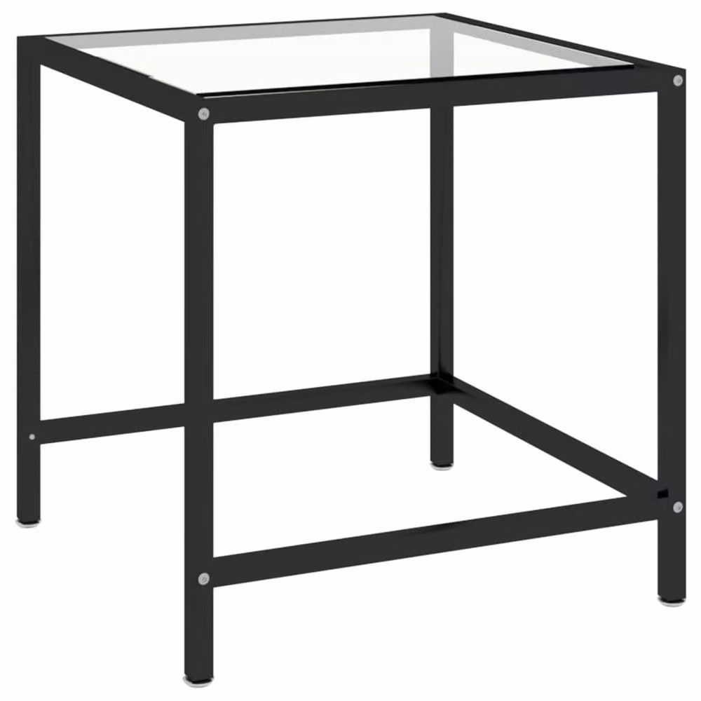 Berkfield Home Set of 2 Black Tempered Glass Nesting Tea Tables – 4