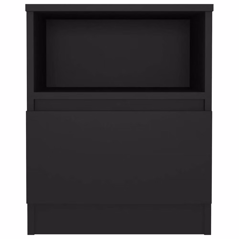 Berkfield Home Durable Bed Cabinets, 2 Piece Set in Black, W/D/H: 40 x 40 x 50 cm – 4
