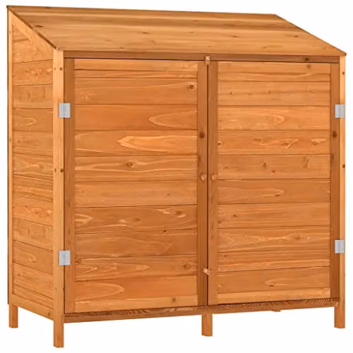 vidaXL Rustic Brown Garden Shed made of Solid Fir Wood W/D/H: 102 x 52 x 112 cm