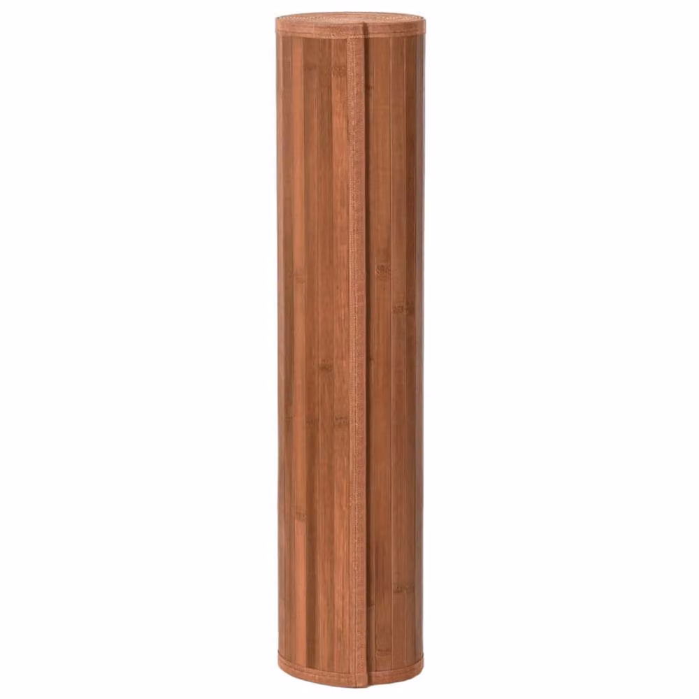 Berkfield Home Rectangular Bamboo Rug in Brown, W/D/H: 80 x 300 cm – 2