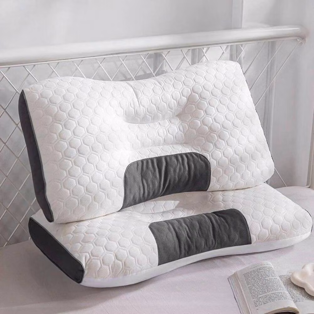 FLAVORA 2-Piece Ergonomic Cervical Orthopaedic Pillows in White – 4