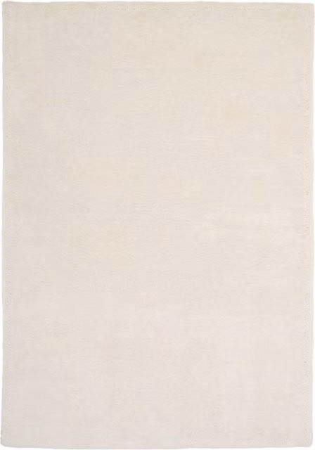Kukoon Luxurious Soft Textured White Area Rug in Off-White, W: 160 cm, L: 230 cm – 1