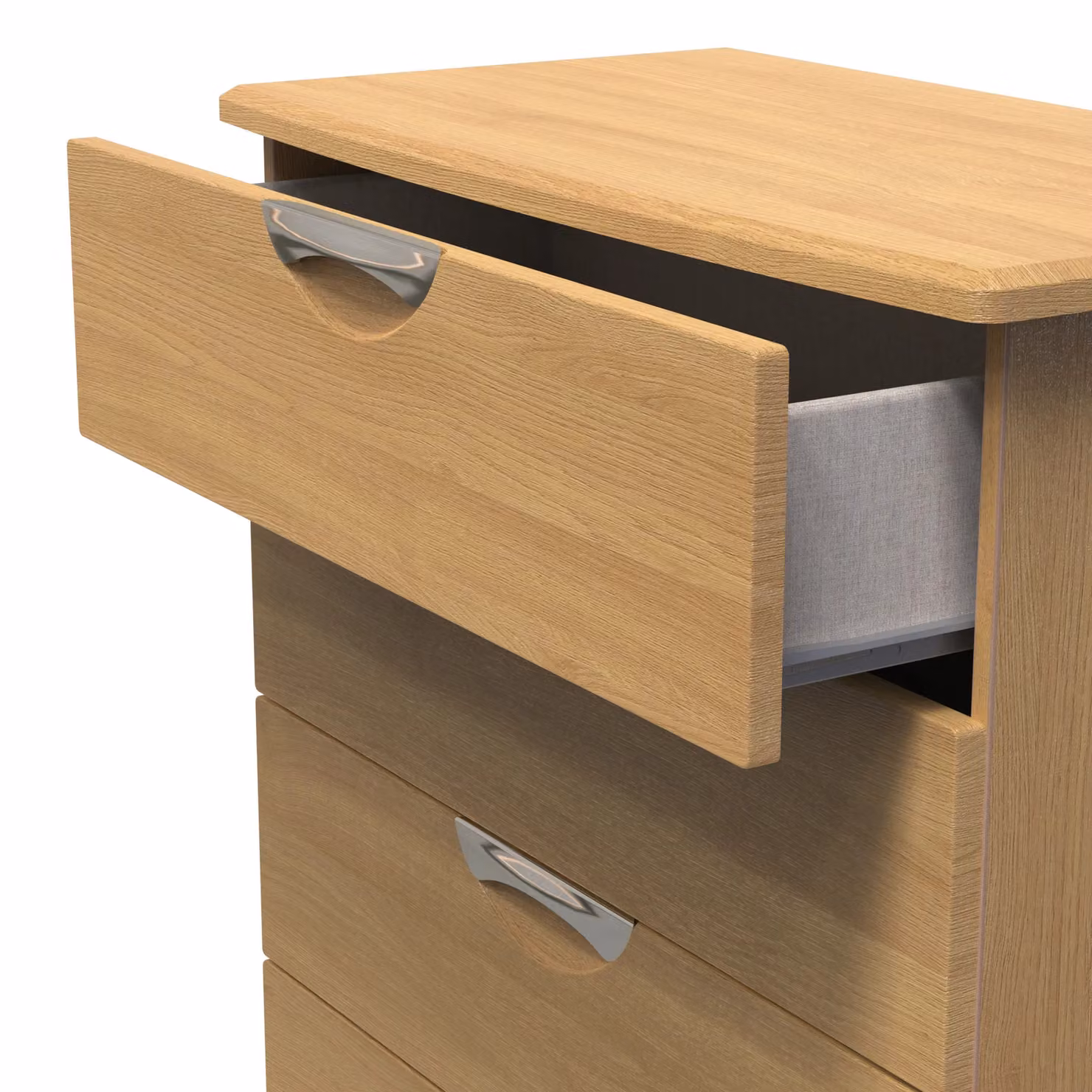 Ready Assembled 2 U Holborn 5 Drawer Chest in Brown – 3