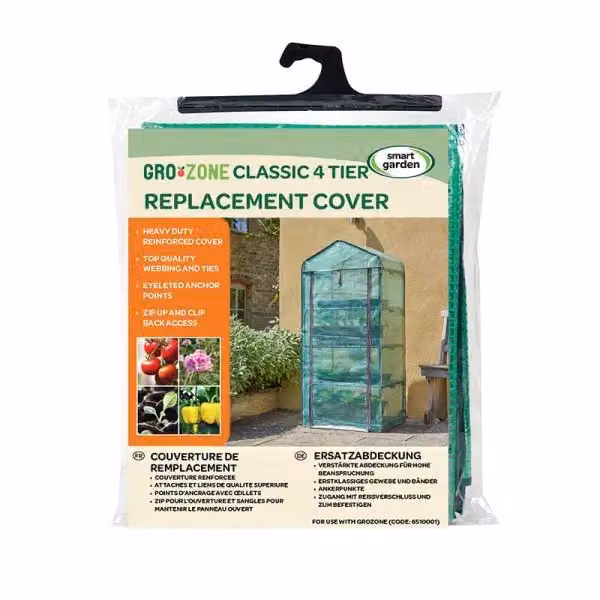 Marco Paul Green 4 Tier Greenhouse Cover Replacement, 1.5m – 2