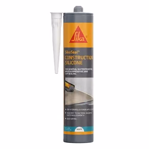 Everbuild Everflex 200 Contractors LMA Waterproof Silicone Sealant, White, 295ml