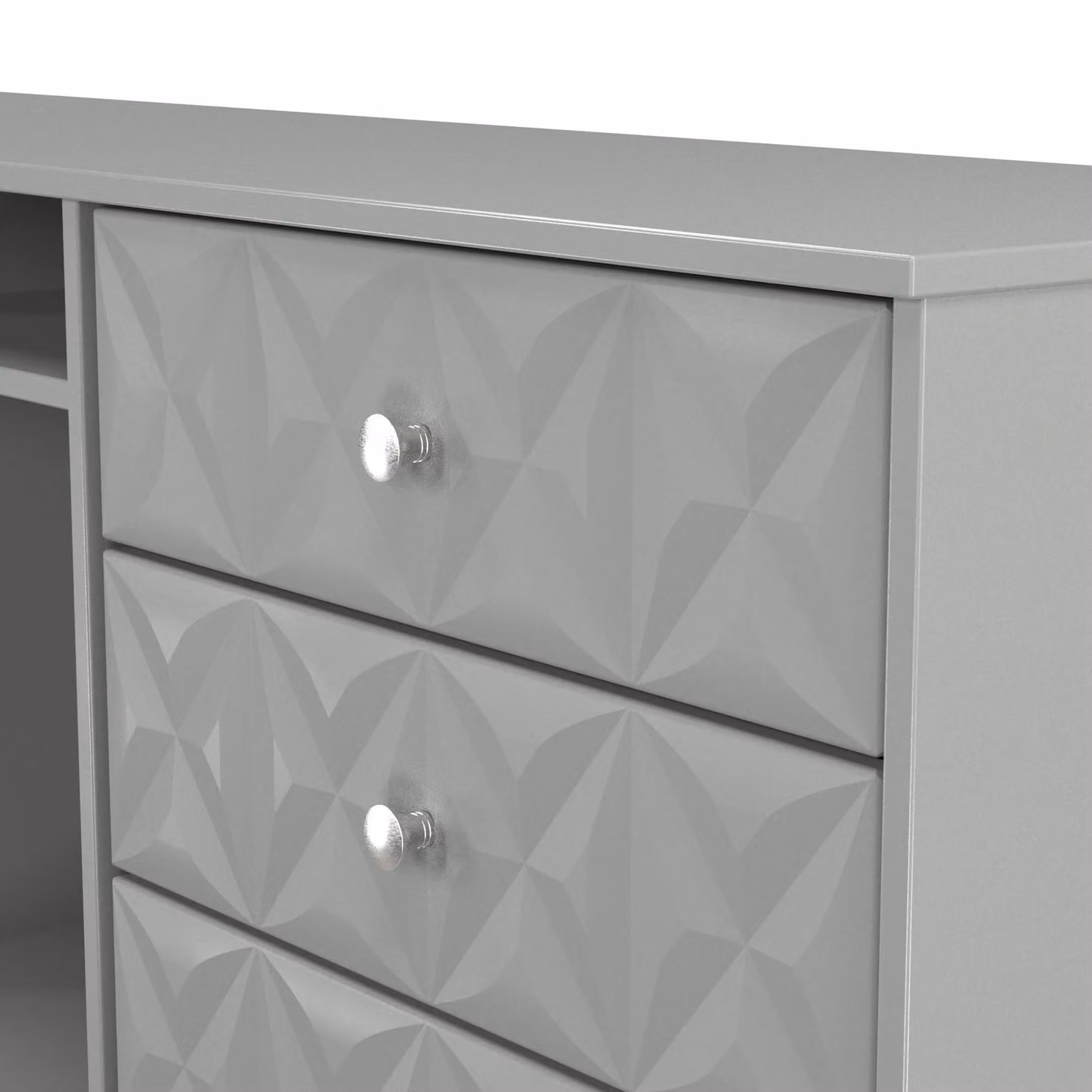 2 U Toledo 6 Drawer Sideboard in Dark Grey Matt Finish – 3