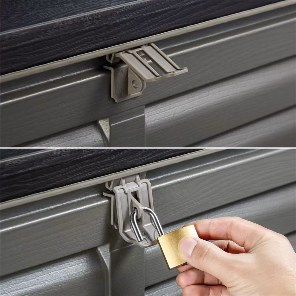 Nordara 390L Large Capacity Waterproof Utility Storage Chest Organiser in Grey, W/D/H: 100 x 15 x 15 cm – 3