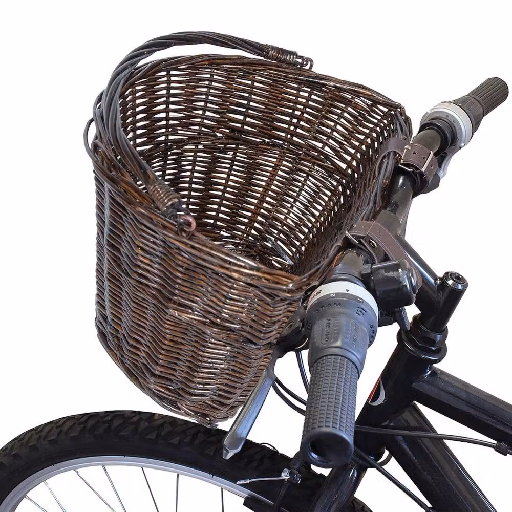VOGREX Brown Bicycle Shopping Basket with Handle – 3