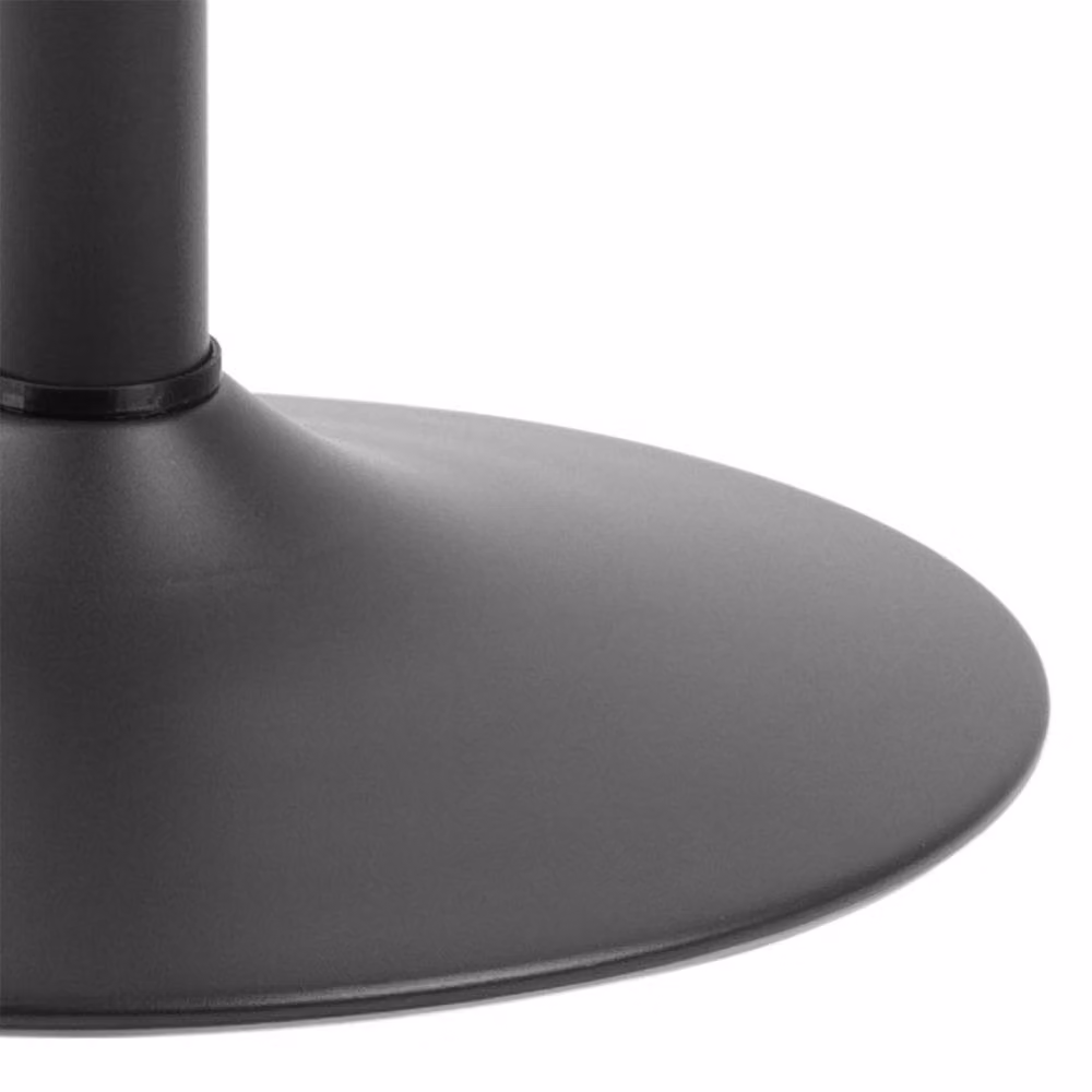 Wyld Haus Aars Round Bar Table with Black Ash Wood Top and Metal Base, H 105 cm x W 60 cm x D 60 cm – 3