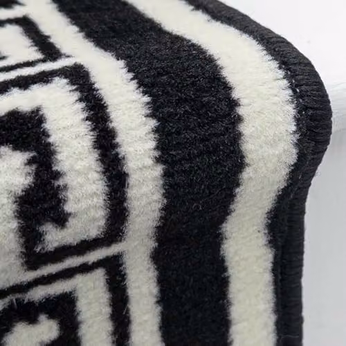 runrug Soft and Comfortable Stair Runner in Black, W: 100 cm, L: 690 cm – 4