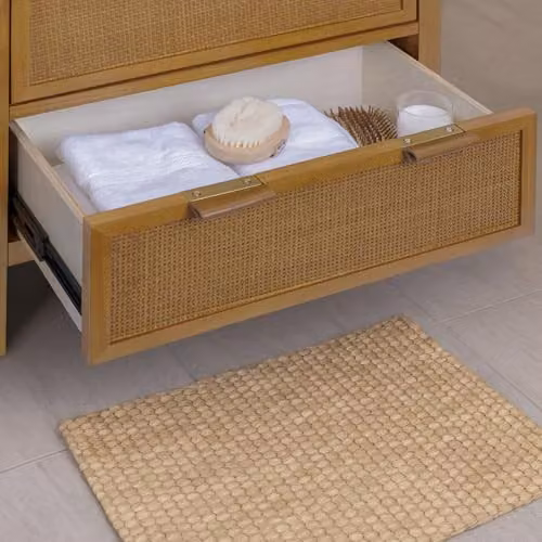 Teamson Home Hatteras Wooden Linen Cabinet in Sand, H 165 x W 60.96 x D 40.64 cm – 3