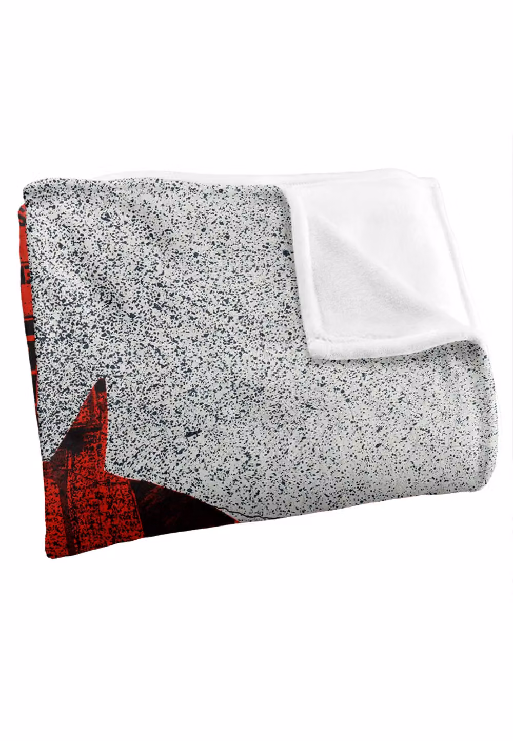 Batman (2022) News Clippings Collage Silhouette Super Soft Throw Blanket, White and Multicolour, W: 152 cm, D: 127 cm – 3