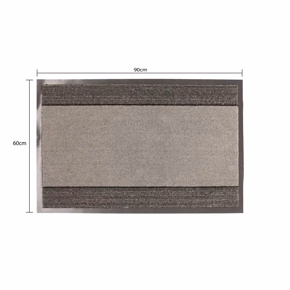 JVL Miracle Machine Washable Non-Slip Barrier Doormat, Grey, W: 60 cm, D: 90 cm – 3