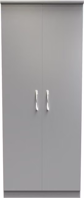 Ready Assembled 2 U Hampshire 2 Door Wardrobe in Dark Grey – 1