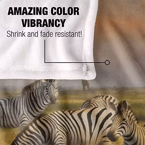 Wild Wings Sundowners 2 Silky Touch Super Soft White Fleece Throw Blanket W: 152 cm, D: 127 cm – 3