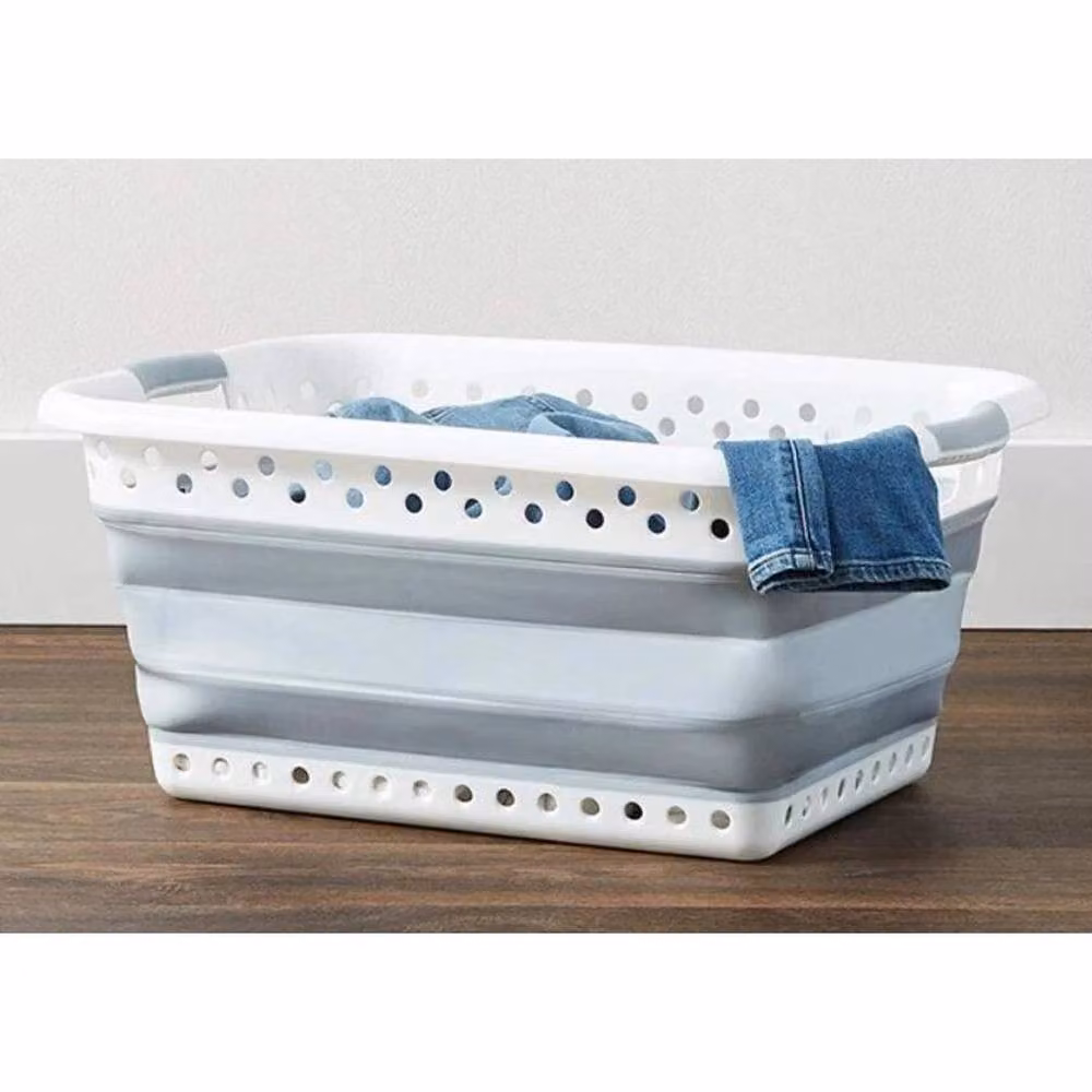 PAWNORA Large Collapsible Laundry Basket in Grey – 2