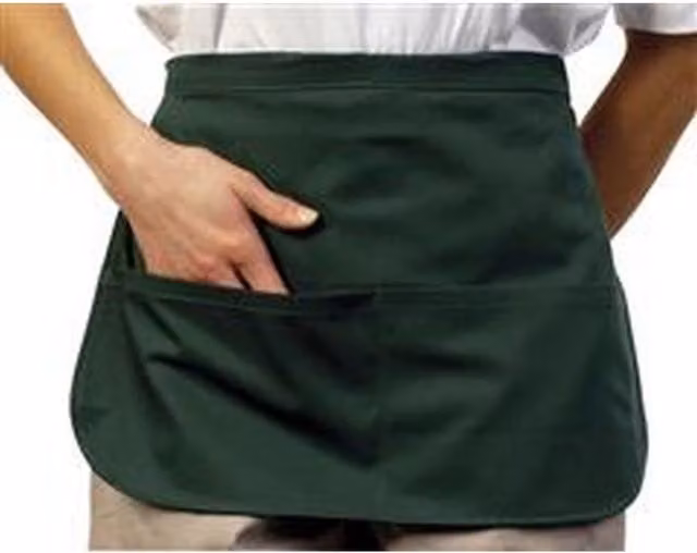 BonChef Money Pocket Apron in Green