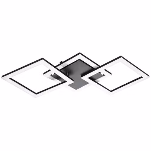 Eglo Connect.z Paranday-Z Smart LED Ceiling Light, Black, W/D/H: 65 x 65 x 31 cm