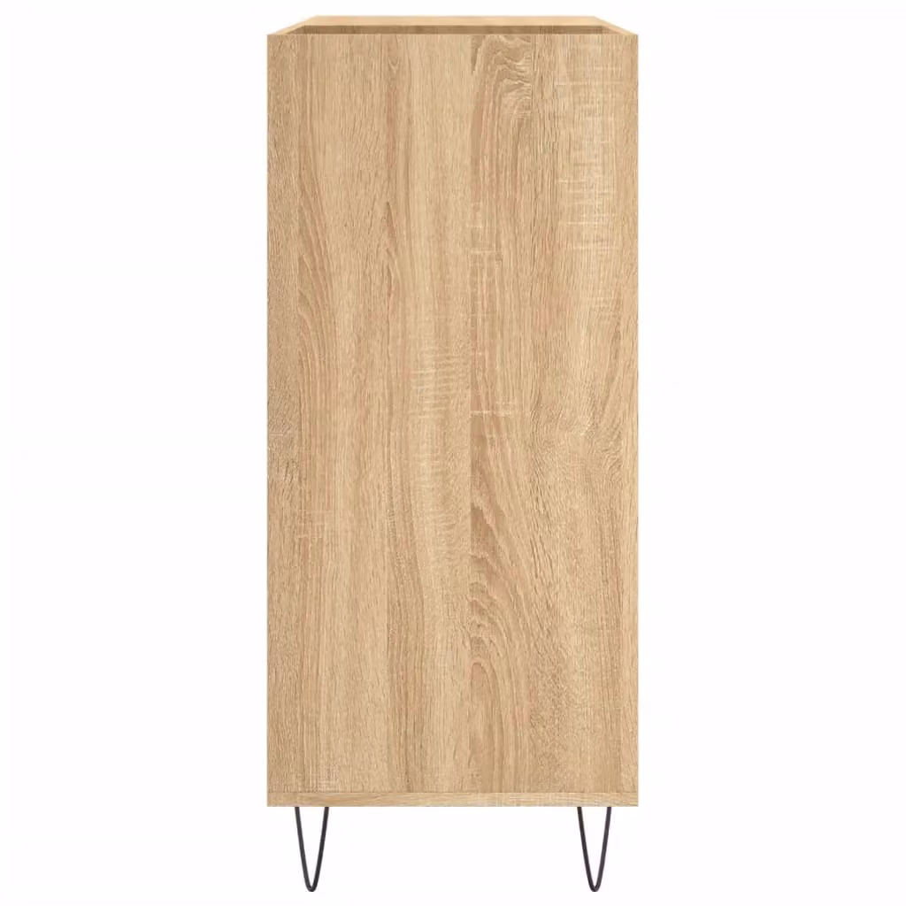 Berkfield Home Sonoma Oak Record Cabinet in Brown, W: 84.5 cm, D: 38 cm, H: 89 cm – 3