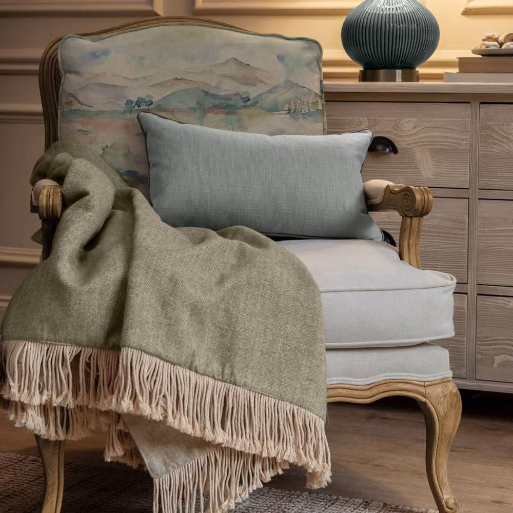 Voyage Maison Russet Shores Printed Florence Chair in Light Oak with Armrests – 4