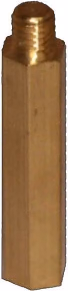 Coppa Gutta Copper and Zinc Gutter Extension for Downpipe Clip in Bronze or Gold, 5 cm
