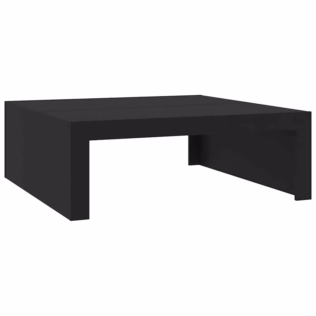 Berkfield Home Modern Square Coffee Table in Black, W/D/H: 100 x 100 x 35 cm – 2