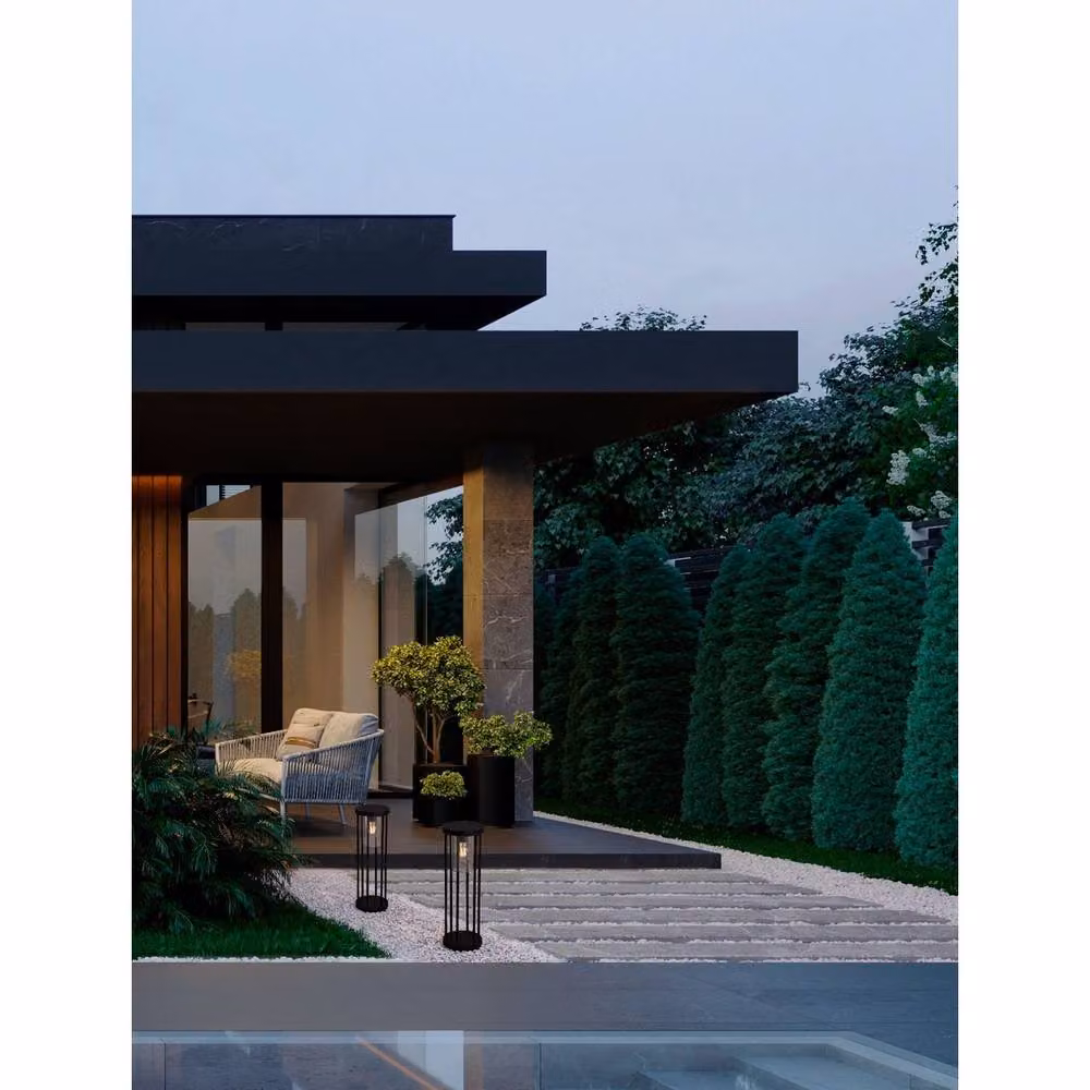 Netlighting Elysium Outdoor Bollard Light in Anthracite Grey, Height: 50 cm, E27, IP65 – 2