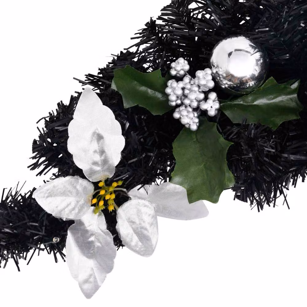 Berkfield Home Christmas Arch with LED Lights, Black, 90 cm – 3