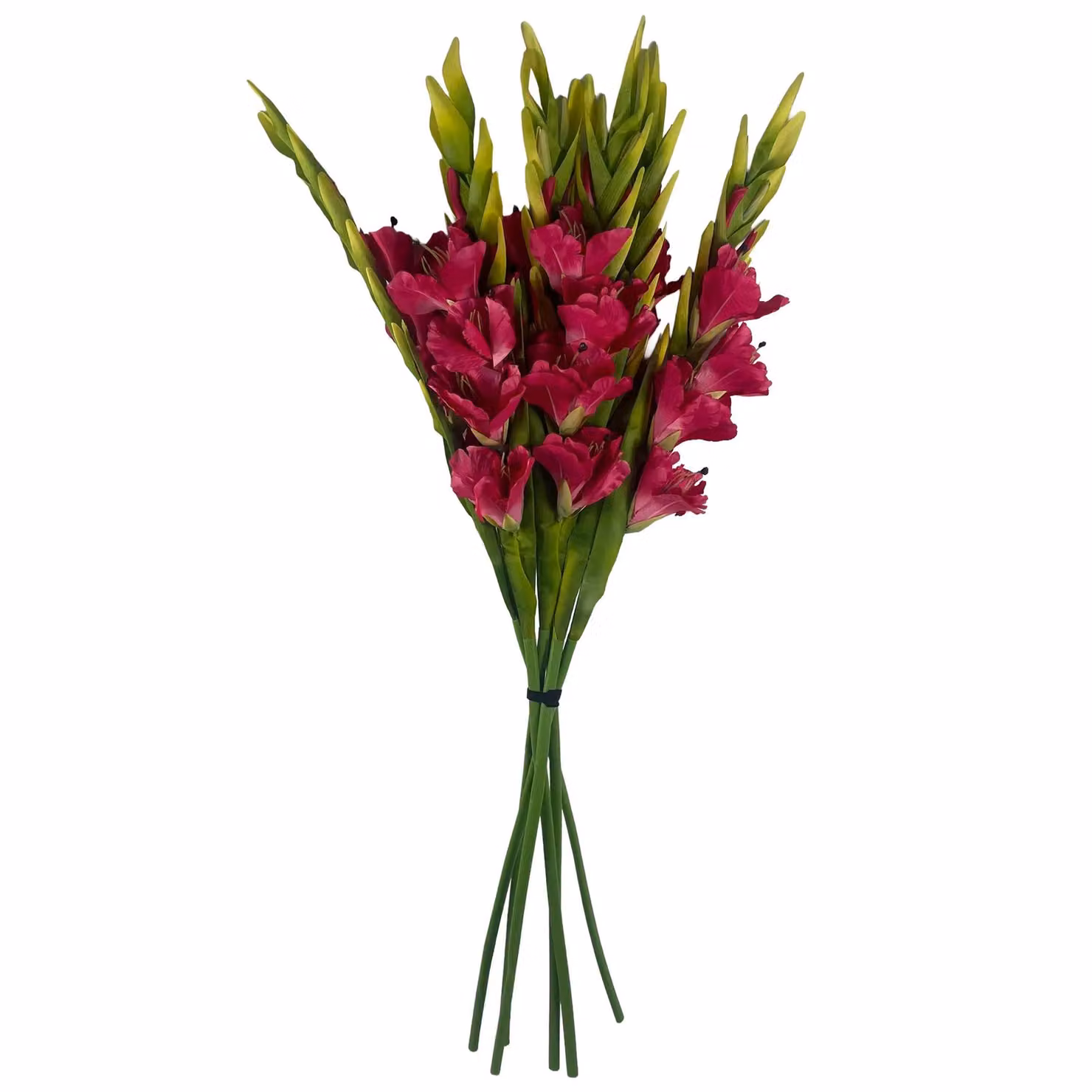 Leaf UK Pack of 6 Pink Artificial Gladioli Stems, Height: 115 cm – 5
