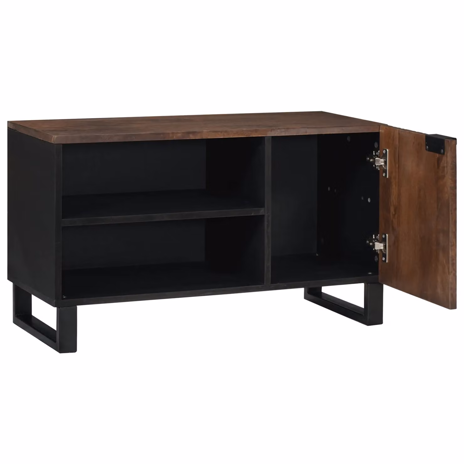 Berkfield Home Modern TV Cabinet in Walnut Brown, W/D/H: 80 x 31.5 x 46 cm – 2