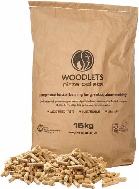 15 kg Wood Pellets for Pizza Oven and Smoker