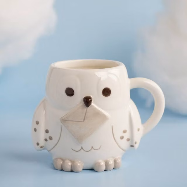 Warner Bros Harry Potter Back To Hogwarts 3D Ceramic Mug - Hedwig, White